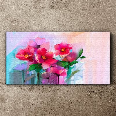 Flower dance in pastel colors Canvas Wall art