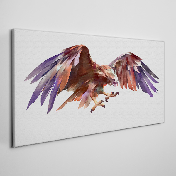 Dynamic flight of the eagle Canvas print