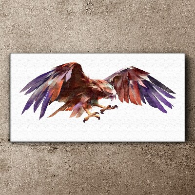 Dynamic flight of the eagle Canvas print