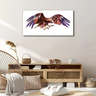 Dynamic flight of the eagle Canvas print