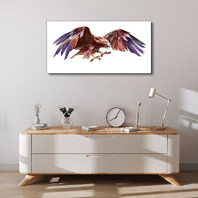 Dynamic flight of the eagle Canvas print