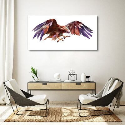 Dynamic flight of the eagle Canvas print