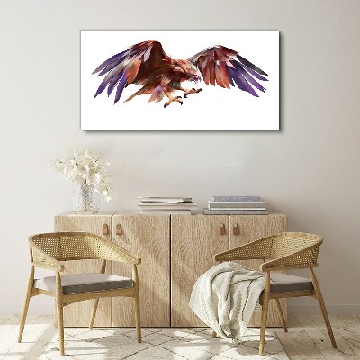 Dynamic flight of the eagle Canvas print