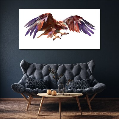 Dynamic flight of the eagle Canvas print