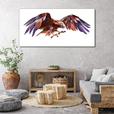 Dynamic flight of the eagle Canvas print