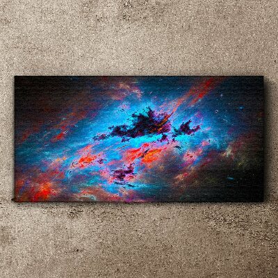 Cosmic dance of colors Canvas print