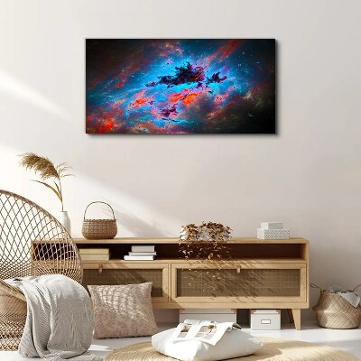 Cosmic dance of colors Canvas print