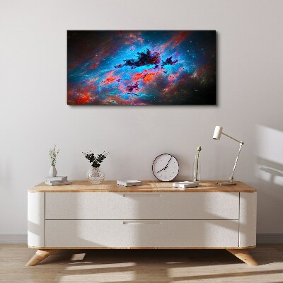 Cosmic dance of colors Canvas print