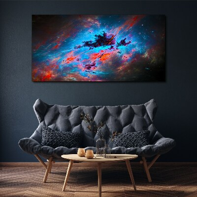 Cosmic dance of colors Canvas print