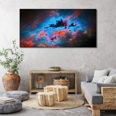 Cosmic dance of colors Canvas print