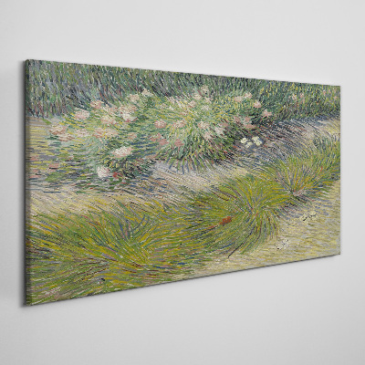 Abstraction forest grass Canvas Wall art