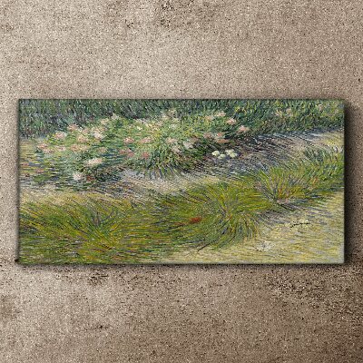 Abstraction forest grass Canvas Wall art