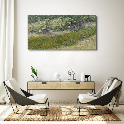 Abstraction forest grass Canvas Wall art