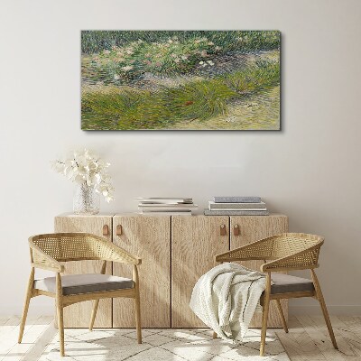 Abstraction forest grass Canvas Wall art