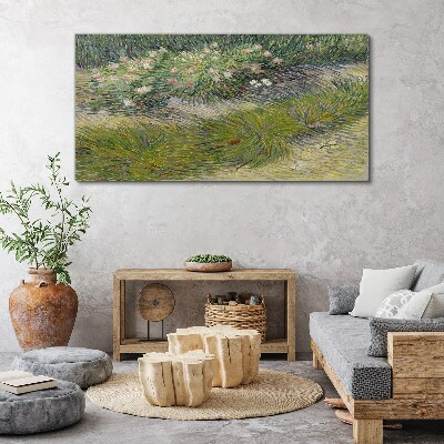 Abstraction forest grass Canvas Wall art