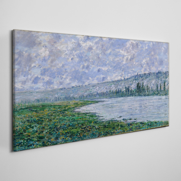 The Seine at Vétheuil Monet Canvas print