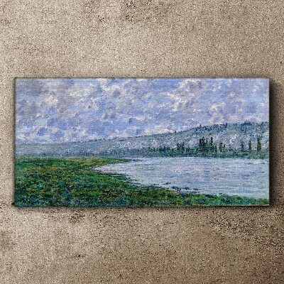 The Seine at Vétheuil Monet Canvas print
