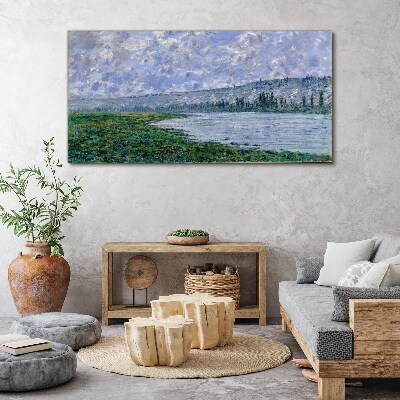 The Seine at Vétheuil Monet Canvas print