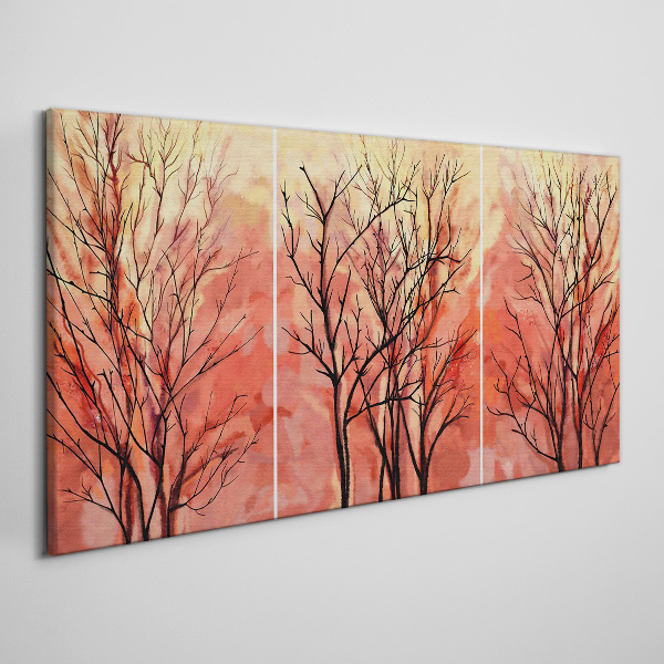 Autumn trees in pastel colors Canvas Wall art