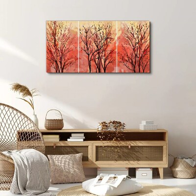 Autumn trees in pastel colors Canvas Wall art