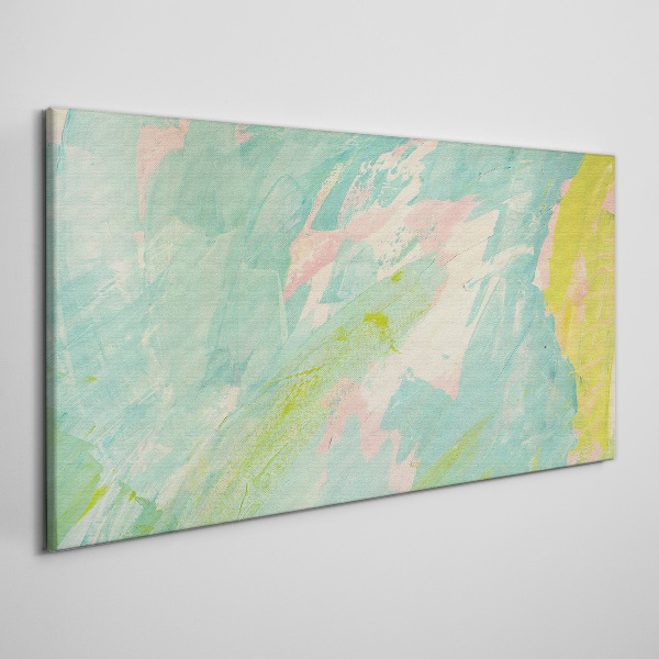 Abstract composition in pastel colors Canvas print