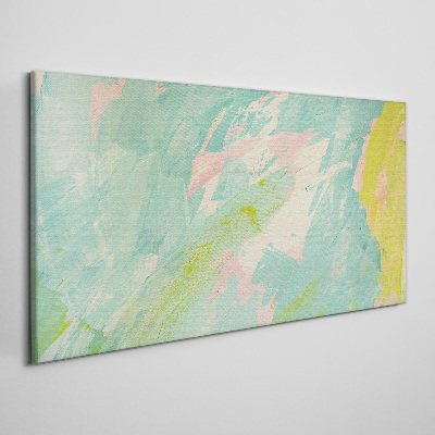 Abstract composition in pastel colors Canvas print