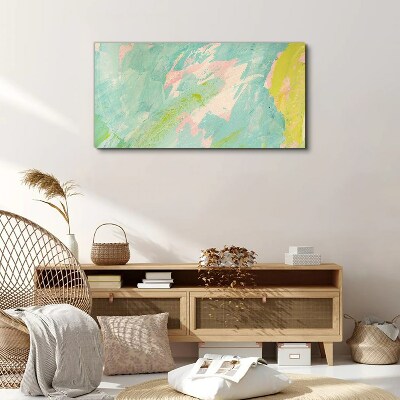 Abstract composition in pastel colors Canvas print