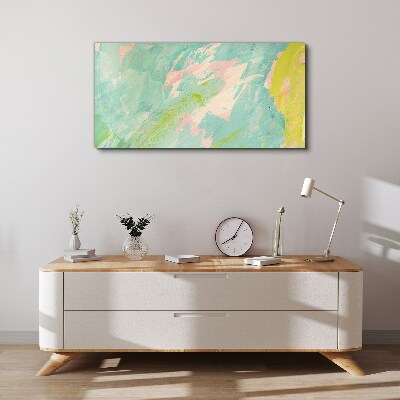 Abstract composition in pastel colors Canvas print