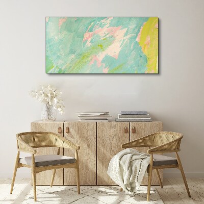 Abstract composition in pastel colors Canvas print
