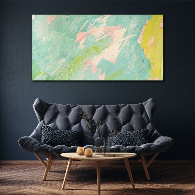 Abstract composition in pastel colors Canvas print