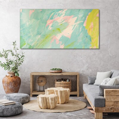 Abstract composition in pastel colors Canvas print