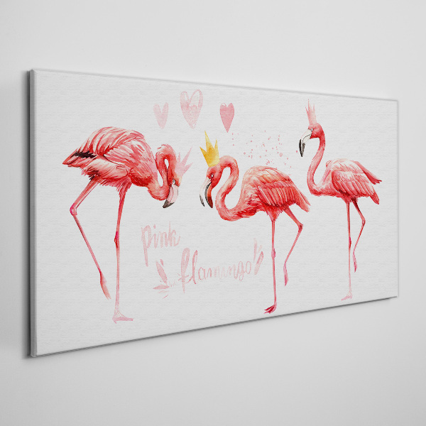 Pet bird flaming Canvas Wall art