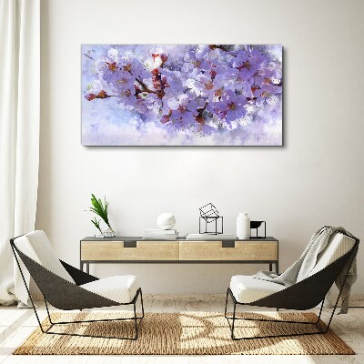 Floral delight in shades of purple Canvas print