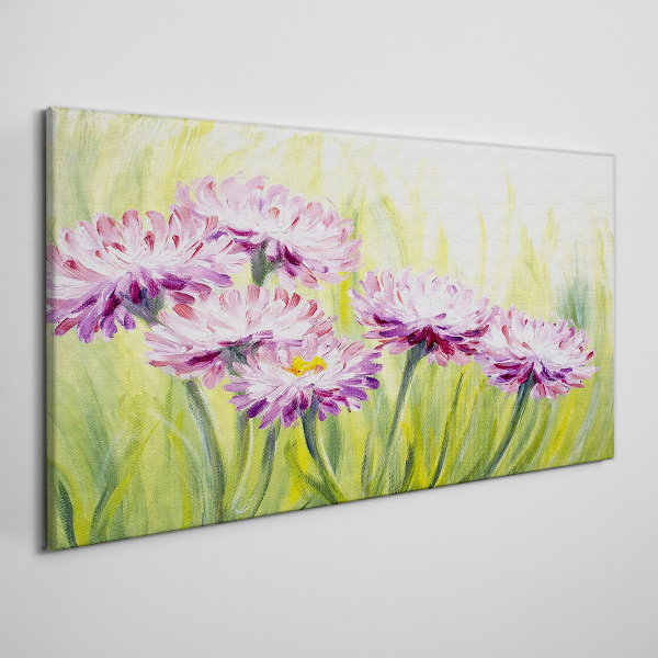 Flowers in a spring meadow Canvas Wall art