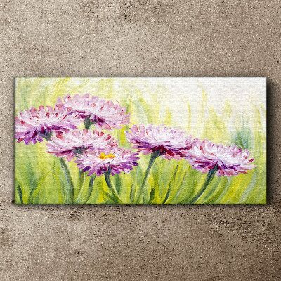 Flowers in a spring meadow Canvas Wall art