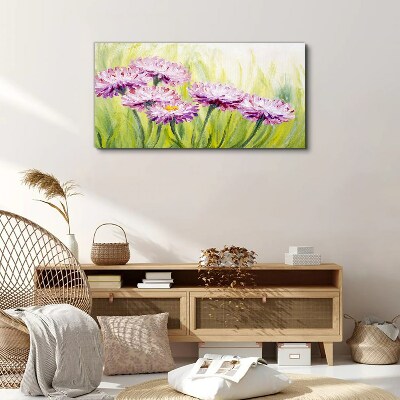 Flowers in a spring meadow Canvas Wall art