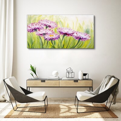 Flowers in a spring meadow Canvas Wall art