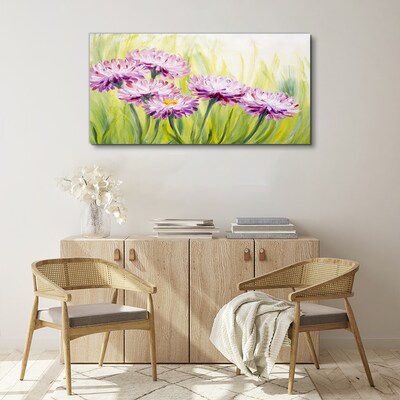 Flowers in a spring meadow Canvas Wall art
