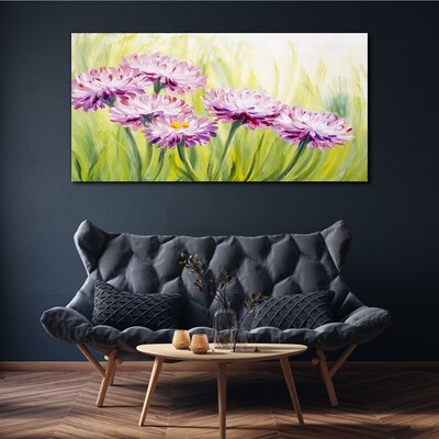 Flowers in a spring meadow Canvas Wall art