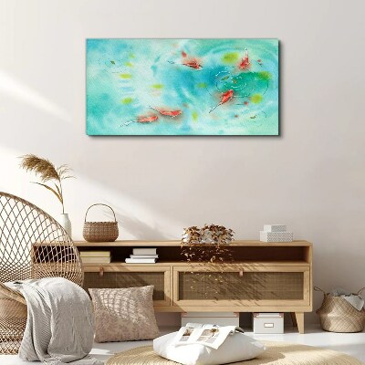 Animals lake water fish Canvas Wall art