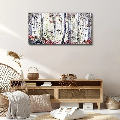 Forest fog Canvas Wall art
