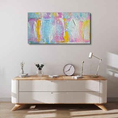 Pastel emotions in abstraction Canvas print