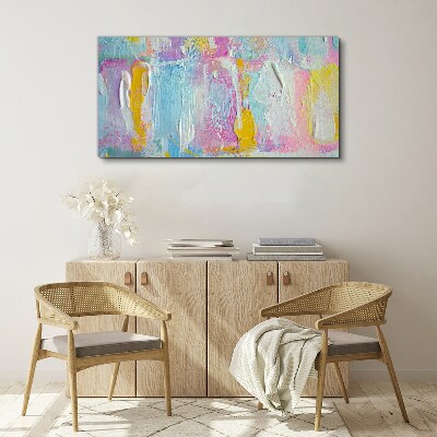Pastel emotions in abstraction Canvas print