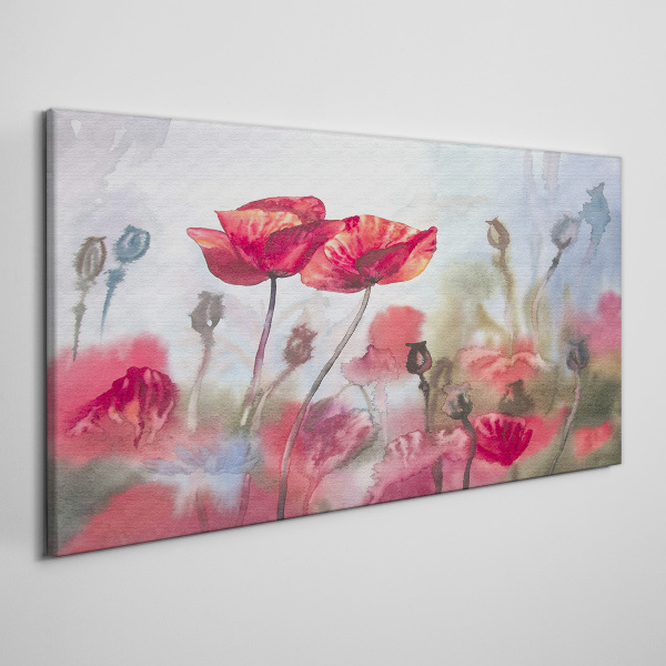 Floral dreams in pastel shades Canvas print
