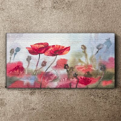 Floral dreams in pastel shades Canvas print