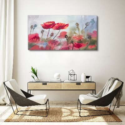 Floral dreams in pastel shades Canvas print