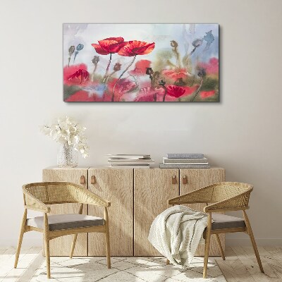 Floral dreams in pastel shades Canvas print