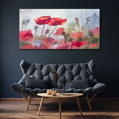 Floral dreams in pastel shades Canvas print