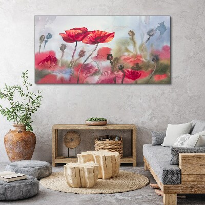 Floral dreams in pastel shades Canvas print