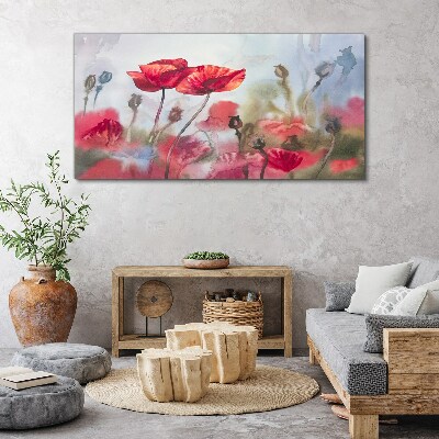 Flower painting Canvas print